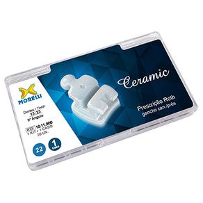 Kit de Braquetes 01 caso Prescricao Roth Ceramic .022 Gancho Can.Pres